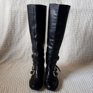 Genuine Leather Women's Moto Boots